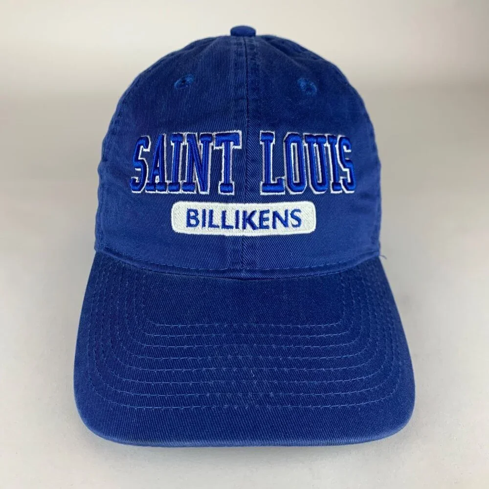 Saint Louis Billikens NCAA Blue Legacy Relaxed Fit Strapback Adjustable Hat - Picture 2 of 5